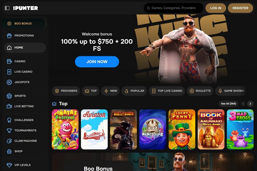 Mr Punter - Connexion, Bonus 100 % + 200 tours gratuits